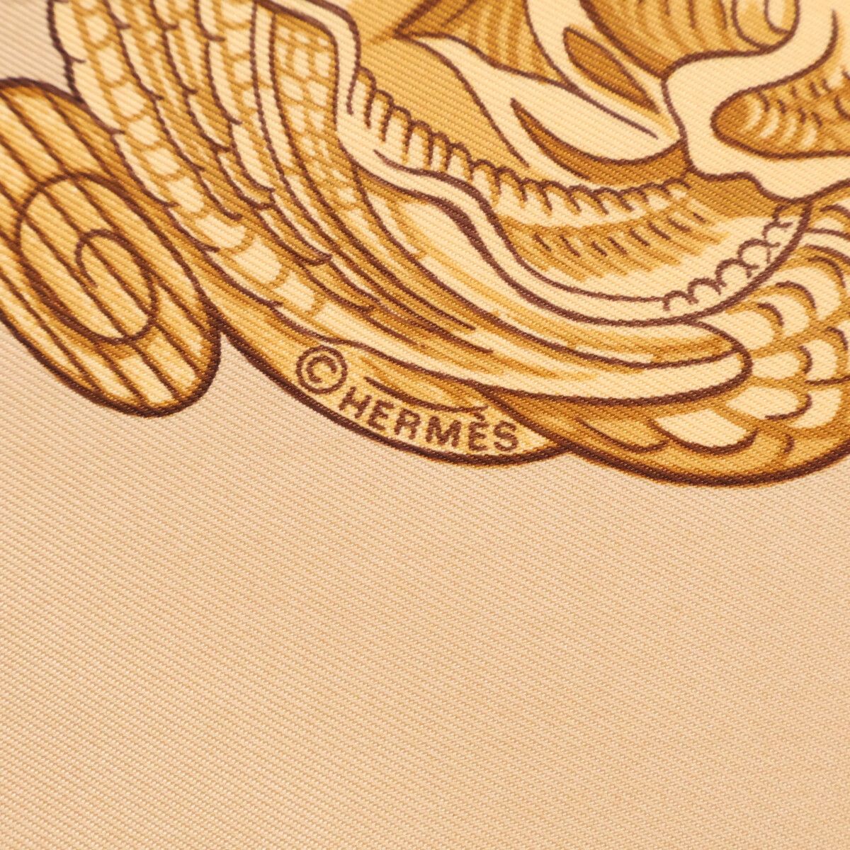 Hermes Mtgpsoa Sailing Ship Silk Carre 90 Scarf — view 5