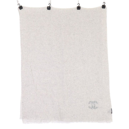 Chanel CC Logo Embroidery Wool Silk Scarf