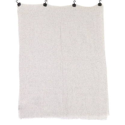 Chanel CC Logo Embroidery Wool Silk Scarf — view 2