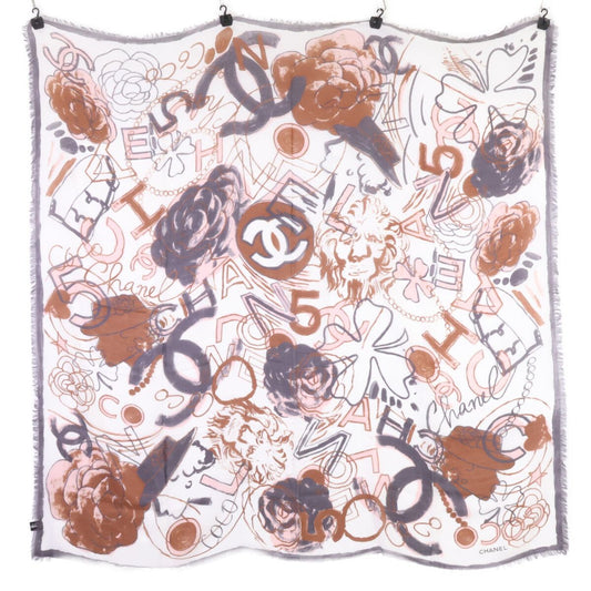 Chanel All Pattern Cashmere Blend Scarf