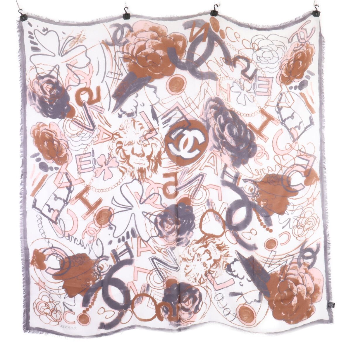 Chanel All Pattern Cashmere Blend Scarf — view 2