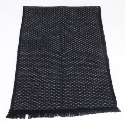 Chanel CC Logo Embroidery Lame Cashmere Scarf — view 3