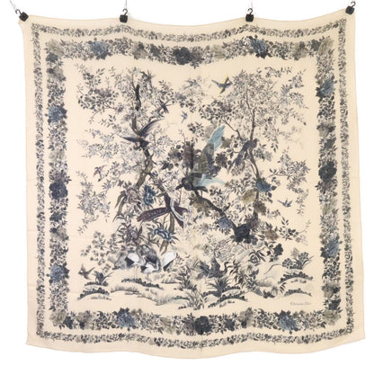 Dior Jardin D'hiver 140 D'vert Cashmere Scarf