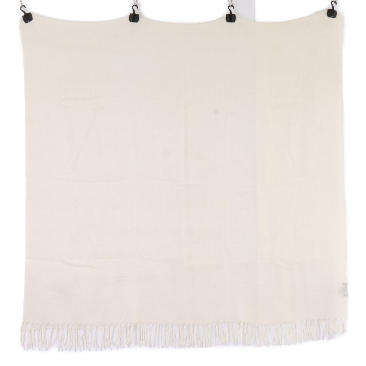 Chanel CC Logo Embroidery Cashmere Scarf — view 2