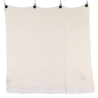 Chanel CC Logo Embroidery Cashmere Scarf