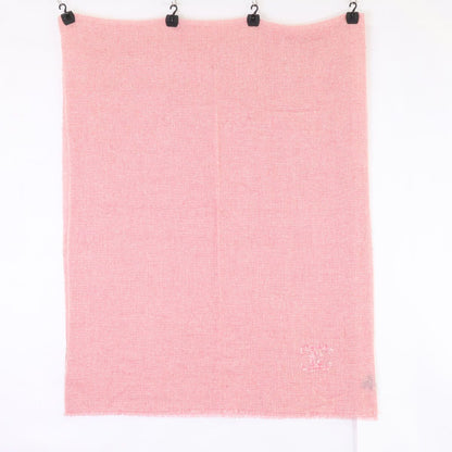 Chanel CC Logo Embroidery Wool Cashmere Scarf