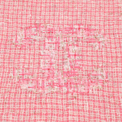 Chanel CC Logo Embroidery Wool Cashmere Scarf — view 3