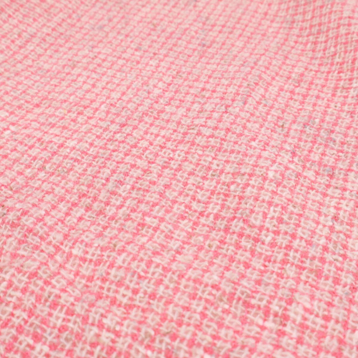 Chanel CC Logo Embroidery Wool Cashmere Scarf — view 5