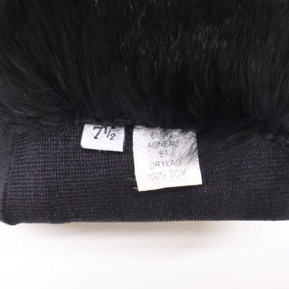 Chanel CC Logo Rabbit Fur Sheep Leather Gloves — view 8