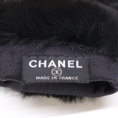 Chanel CC Logo Rabbit Fur Sheep Leather Gloves — view 7