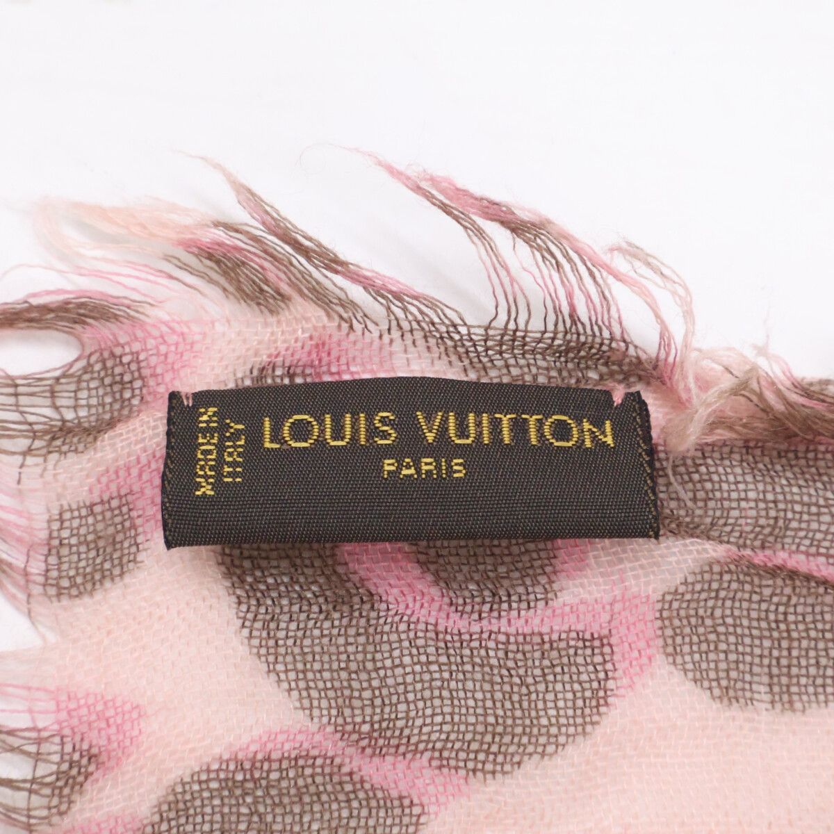 Louis Vuitton Etole Leopard SS Pattern Cashmere Silk Scarf — view 3