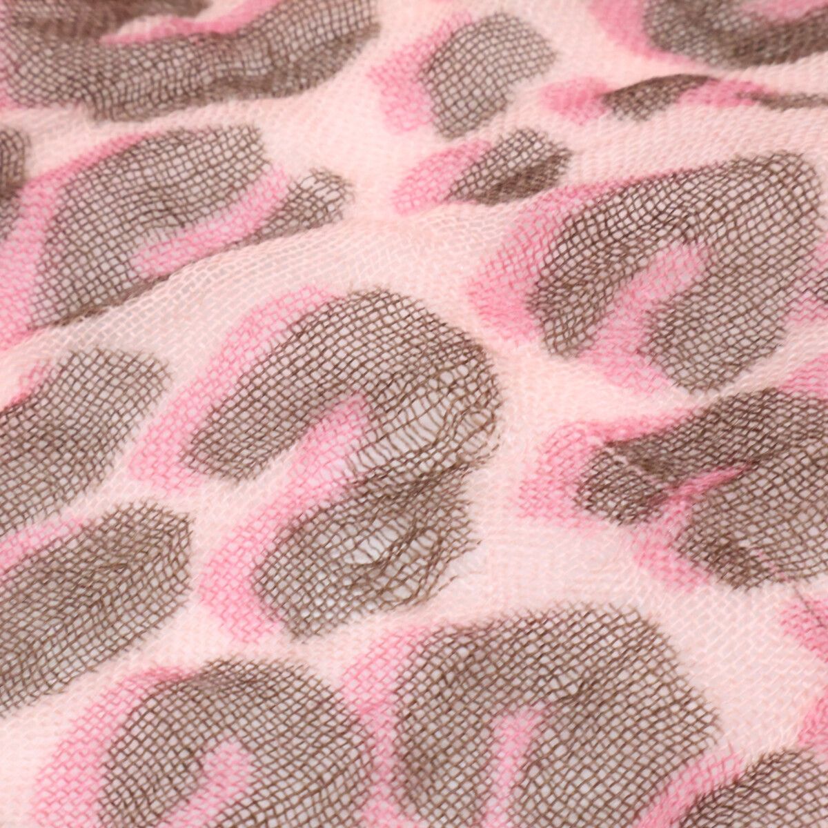 Louis Vuitton Etole Leopard SS Pattern Cashmere Silk Scarf — view 6