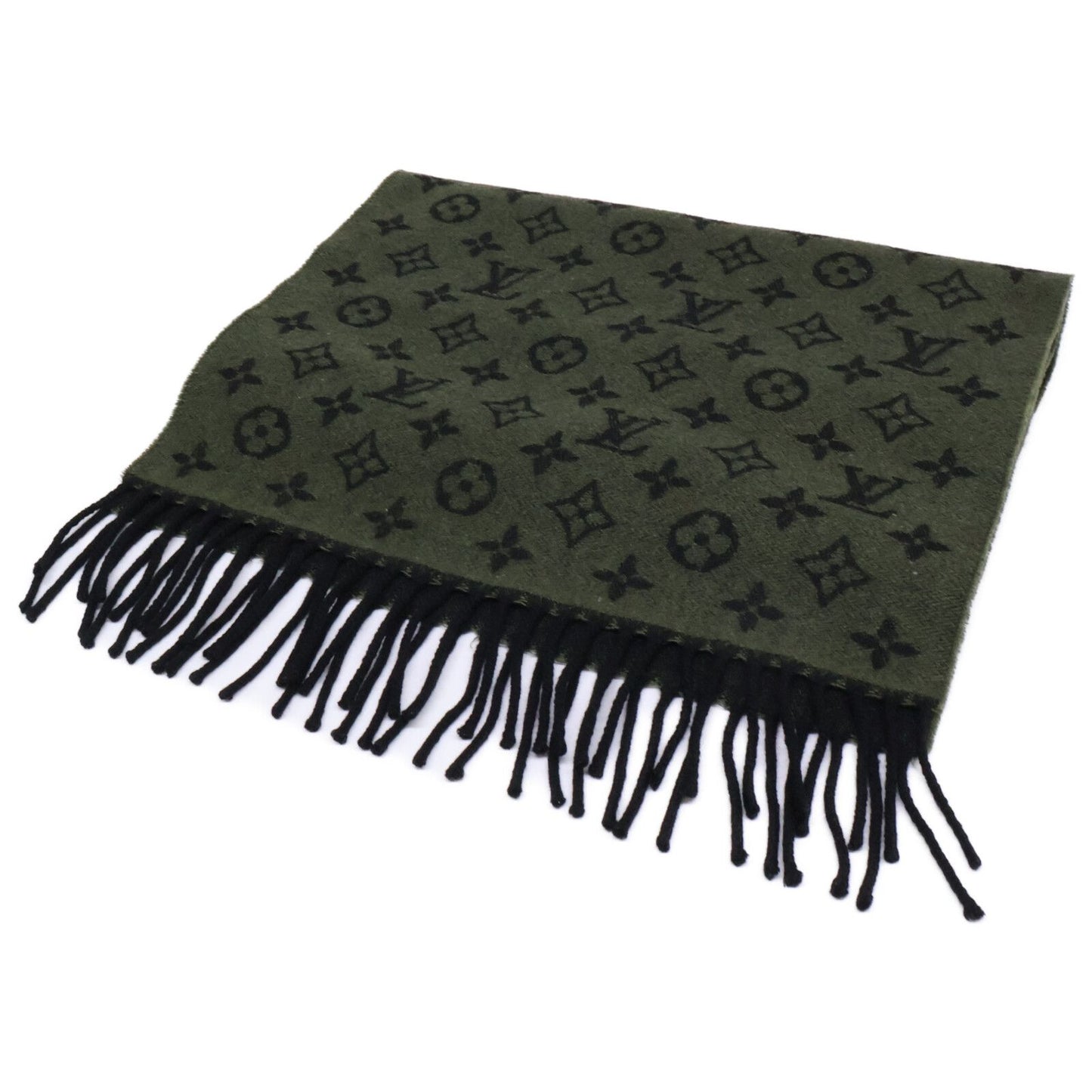 Louis Vuitton Echarpe Monogram Gradient Wool Cashmere Fringe
