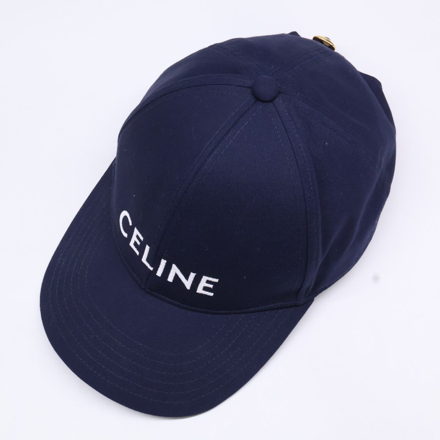 Celine Logo Embroidery Baseball Cap — view 6