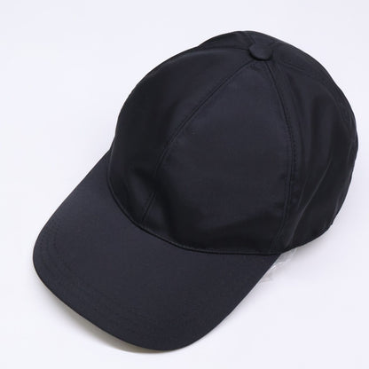 Prada Triangle Plate Nylon Baseball Cap — view 6