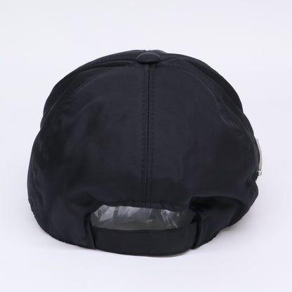 Prada Triangle Plate Nylon Baseball Cap — view 4
