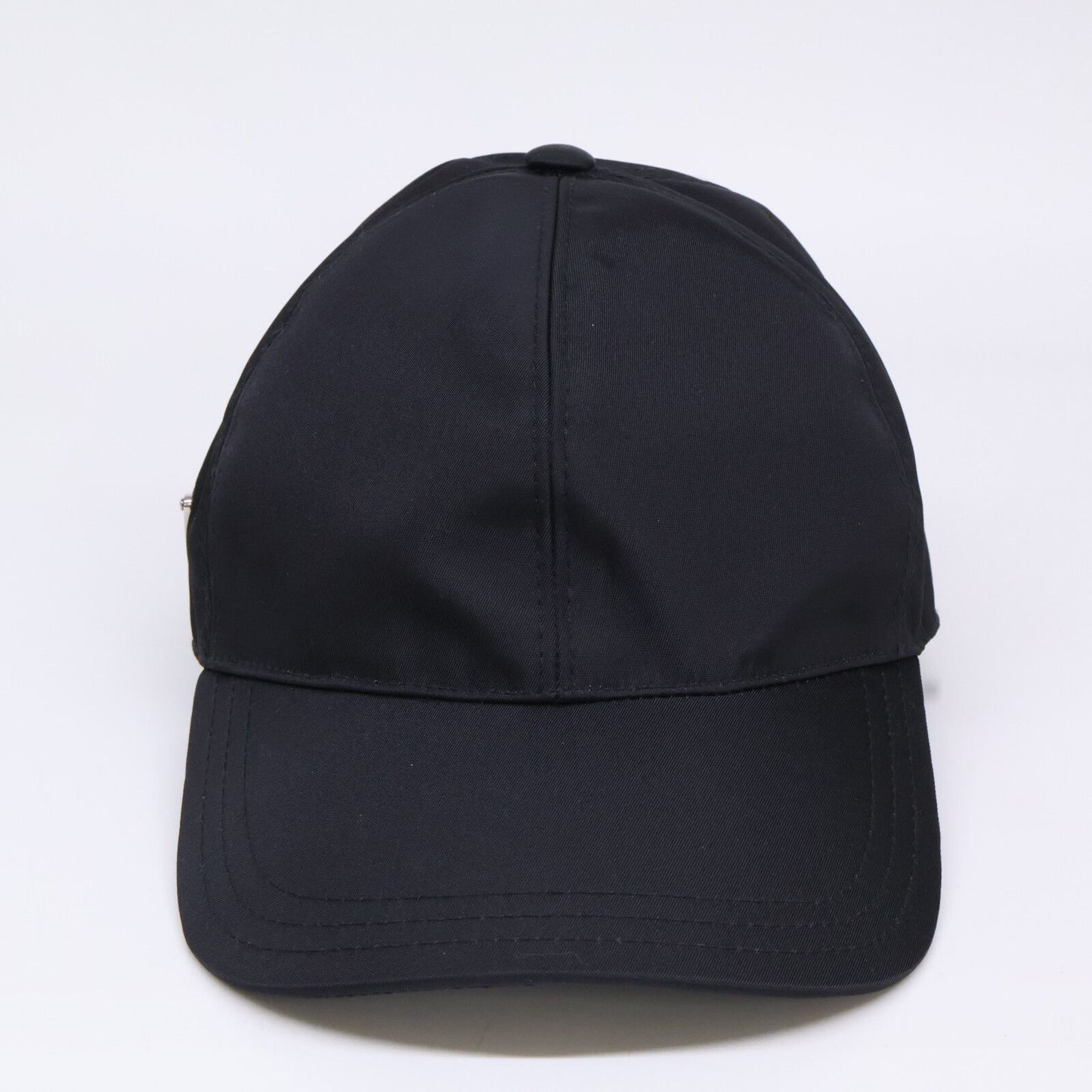 Prada Triangle Plate Nylon Baseball Cap — view 2
