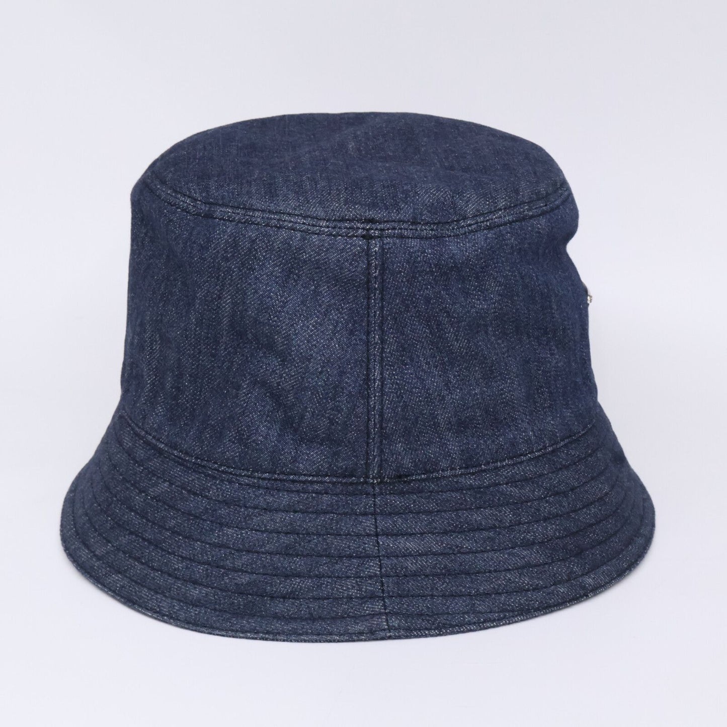 Prada Aj6 Triangle Plate Denim Bucket — view 5
