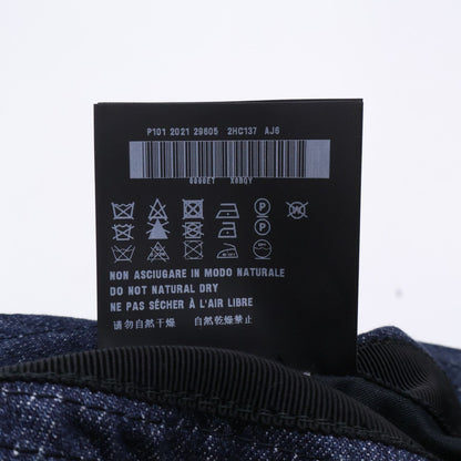 Prada Aj6 Triangle Plate Denim Bucket — view 9