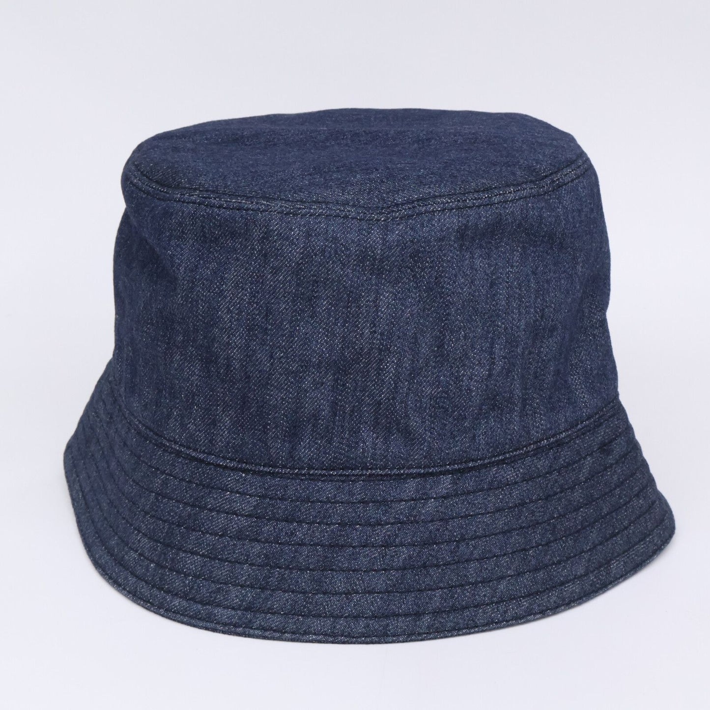 Prada Aj6 Triangle Plate Denim Bucket — view 4