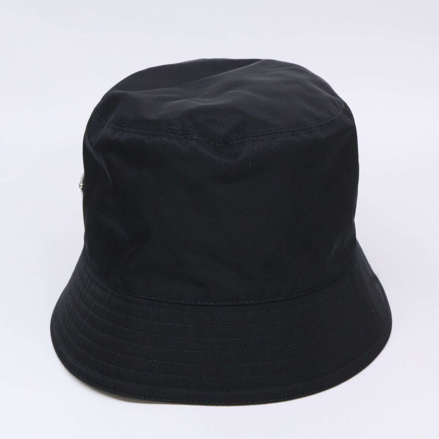 Prada Re-Nylon Triangle Plate Nylon Bucket — view 3