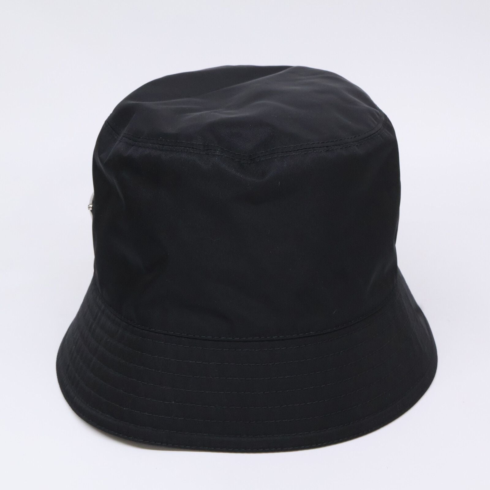 Prada Re-Nylon Triangle Plate Nylon Bucket — view 3