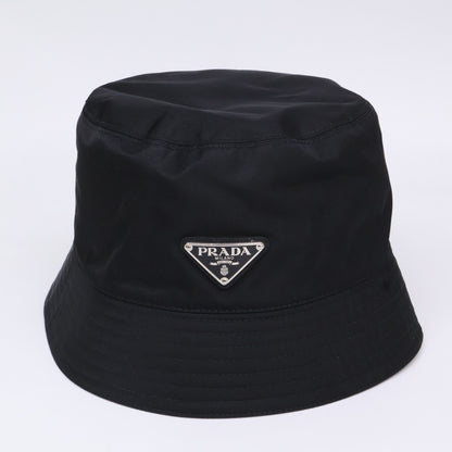 Prada Re-Nylon Triangle Plate Nylon Bucket — view 2
