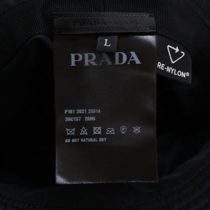 Prada Re-Nylon Triangle Plate Nylon Bucket — view 8