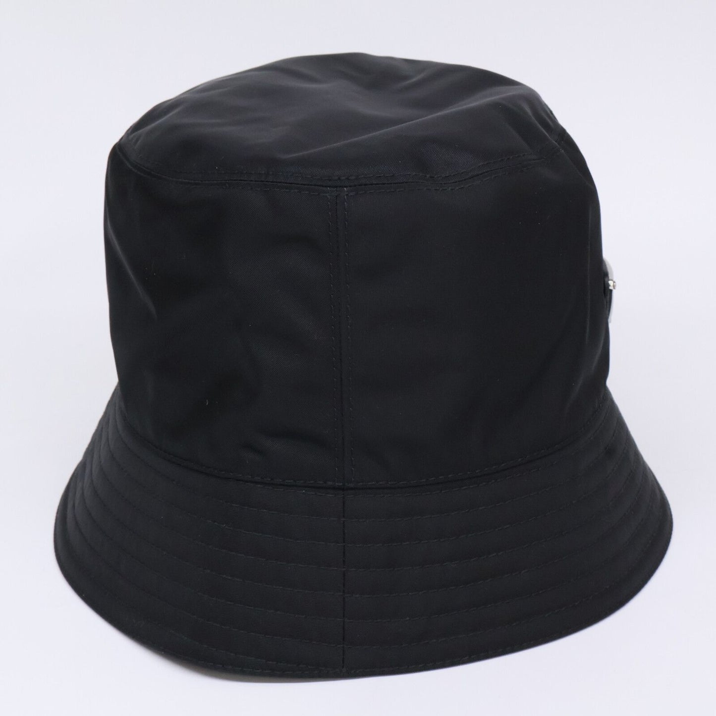 Prada Re-Nylon Triangle Plate Nylon Bucket — view 5