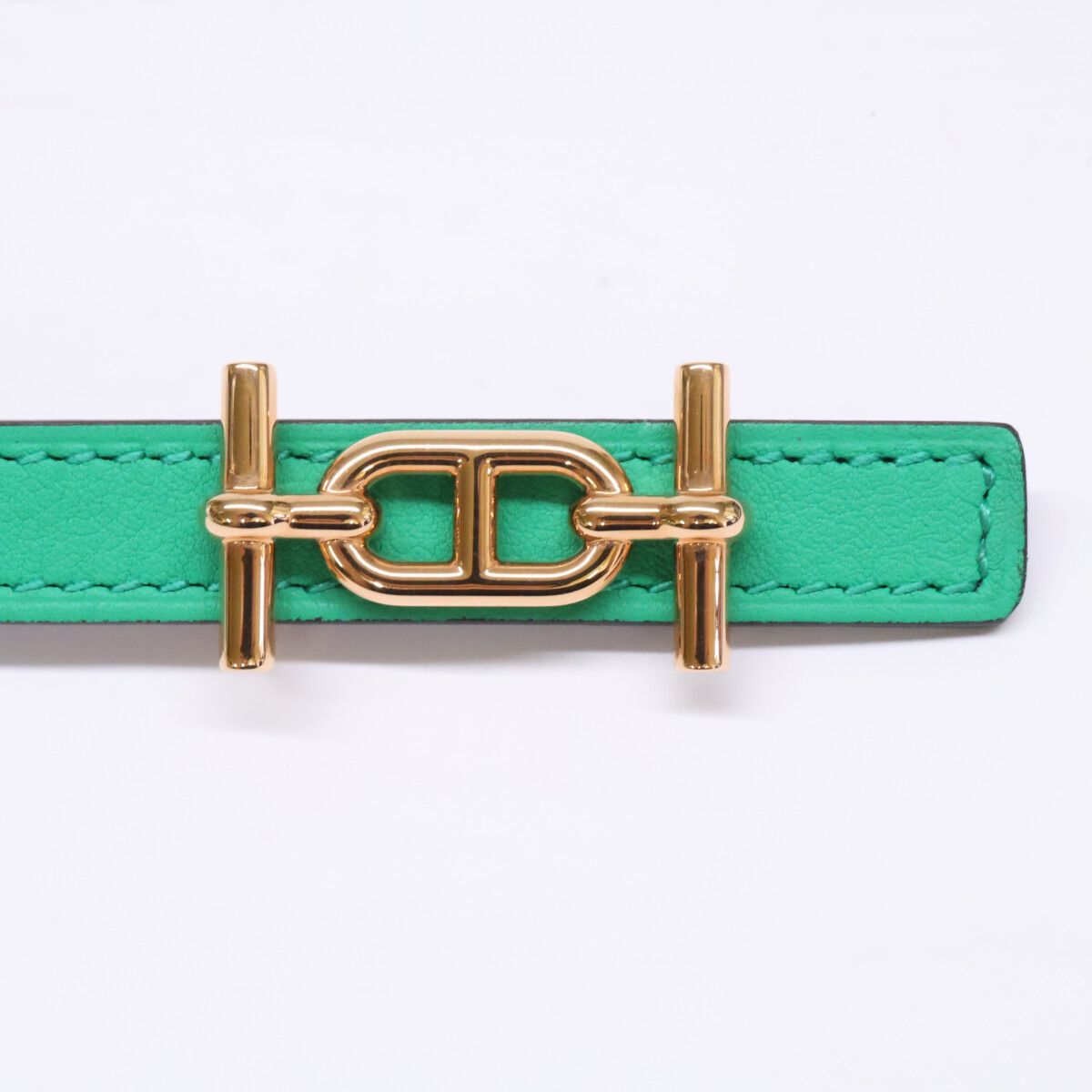 Hermes Ankle Belt Buckle Kit Reversible Leather 13 Swift 80 — view 3