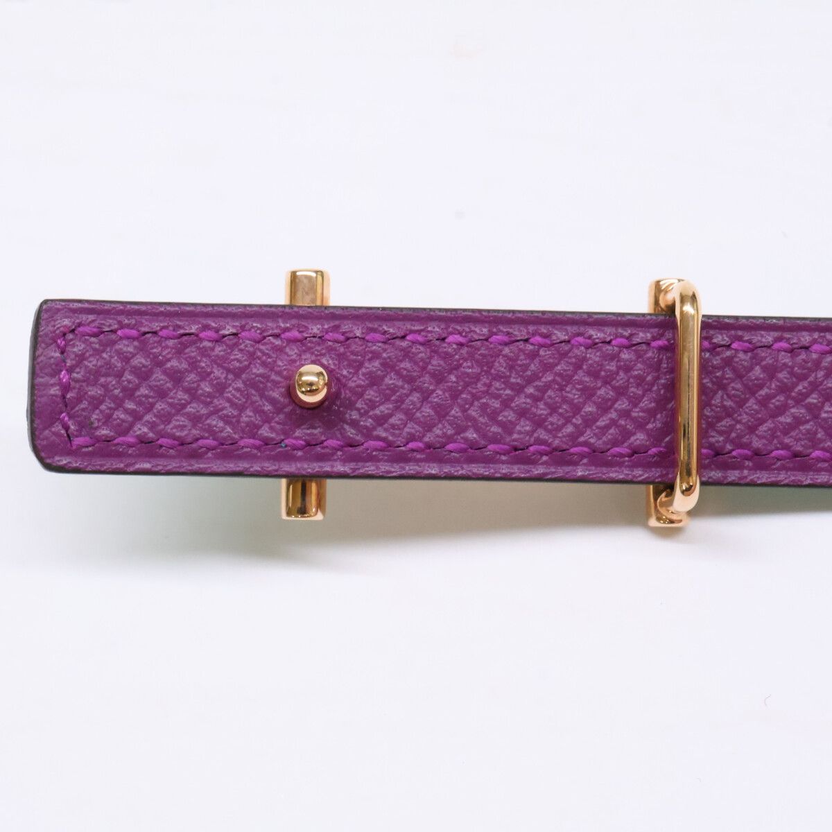 Hermes Ankle Belt Buckle Kit Reversible Leather 13 Swift 80 — view 4