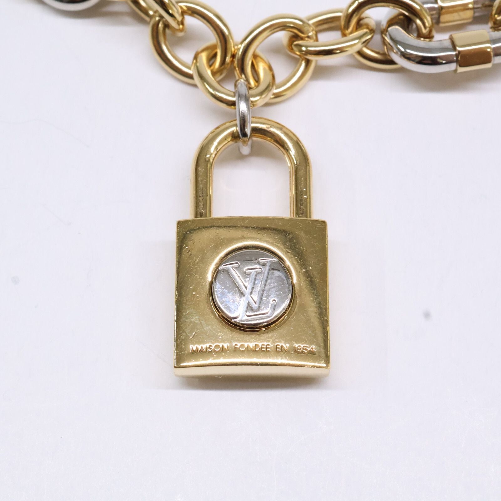 Louis Vuitton Chain LV Padlock Bag Charm — view 4