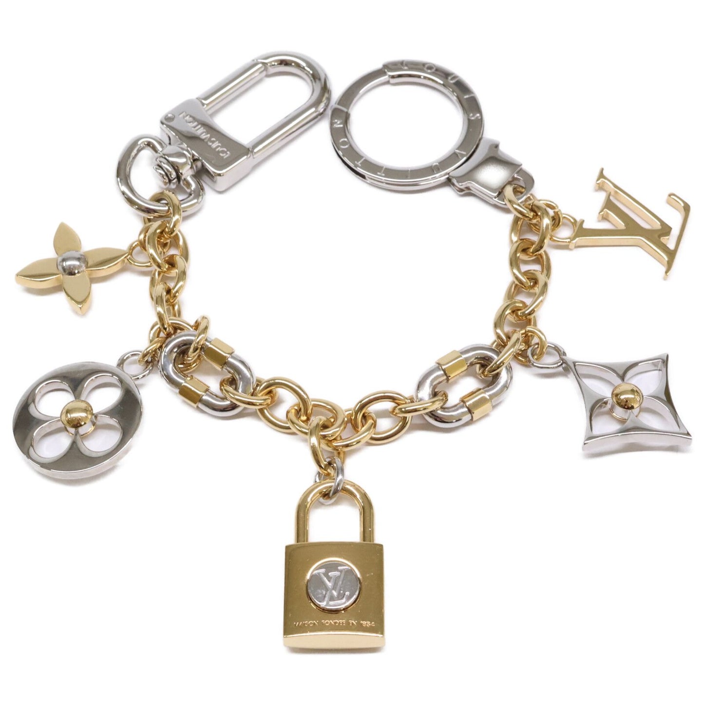 Louis Vuitton Chain LV Padlock Bag Charm
