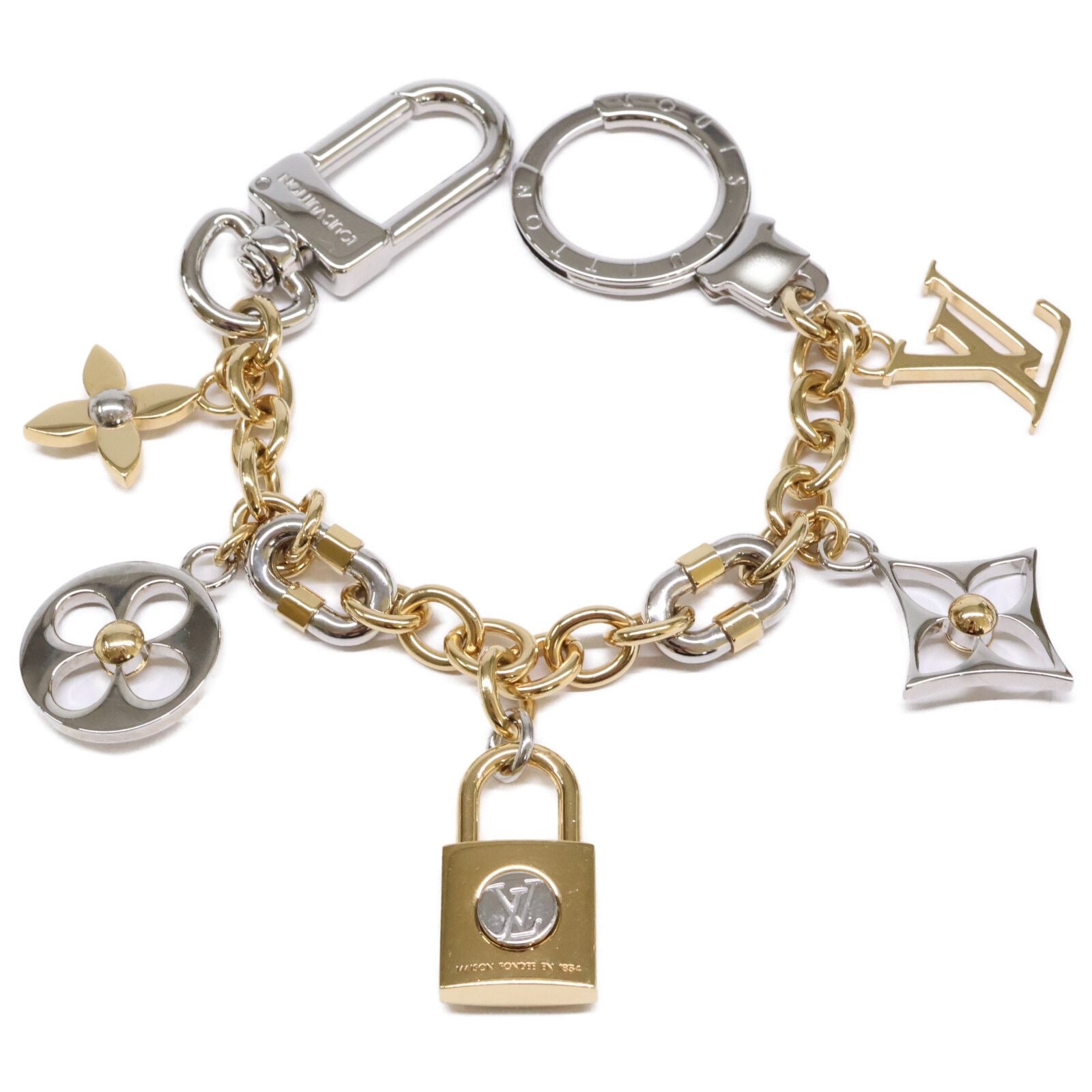 Louis Vuitton Chain LV Padlock Bag Charm