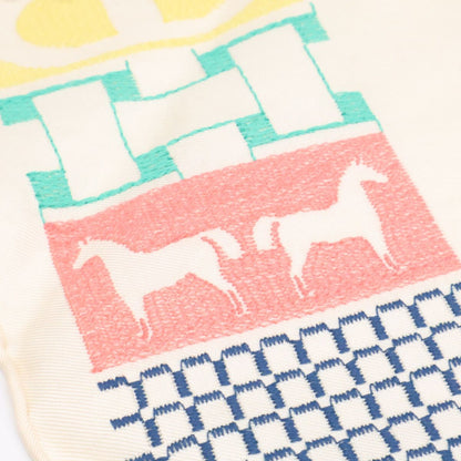 Hermes 01 Pointe Brodet Twilly Block Silk Scarf — view 6