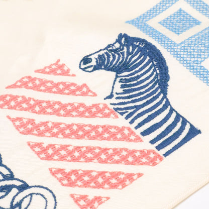 Hermes 01 Pointe Brodet Twilly Block Silk Scarf — view 5