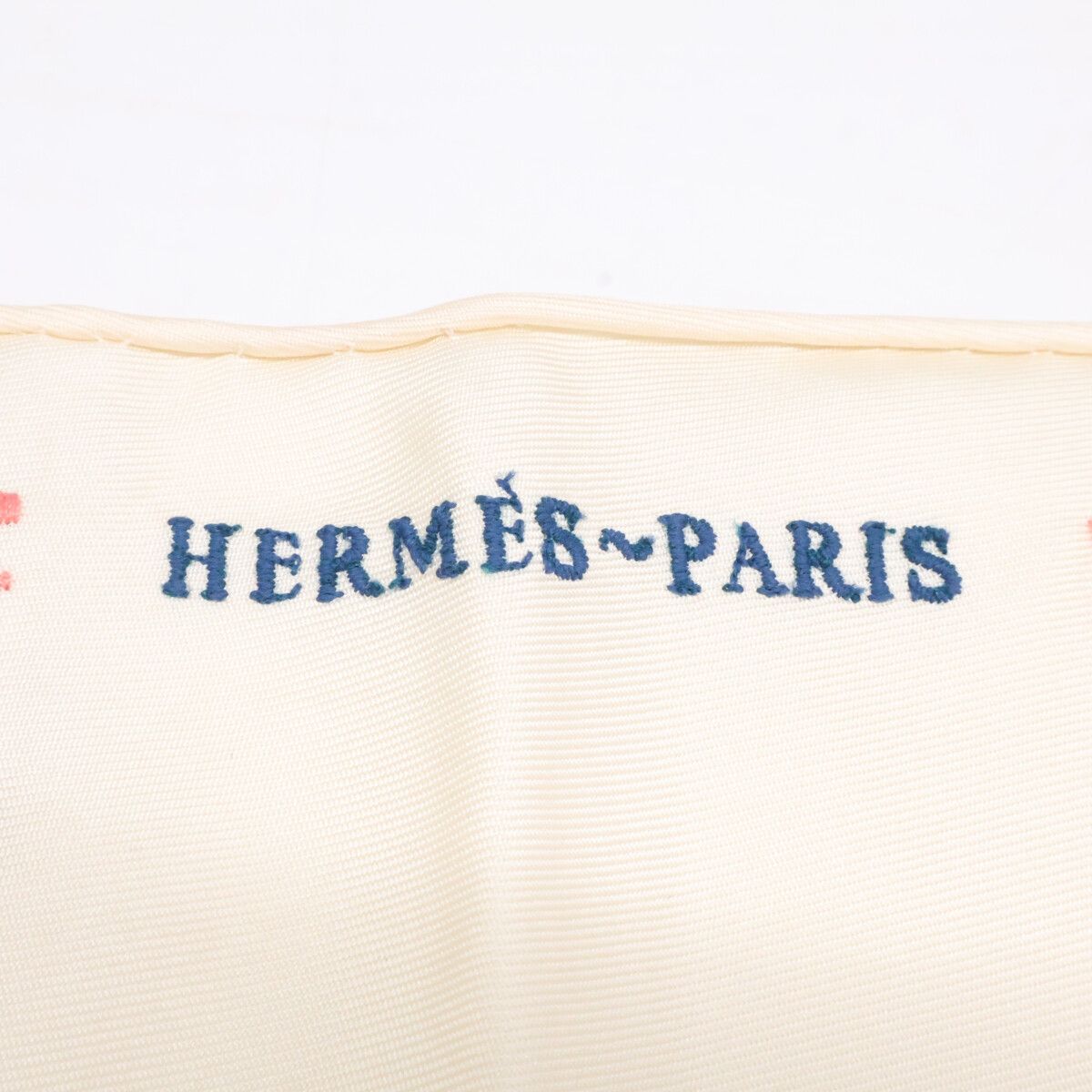 Hermes 01 Pointe Brodet Twilly Block Silk Scarf — view 3