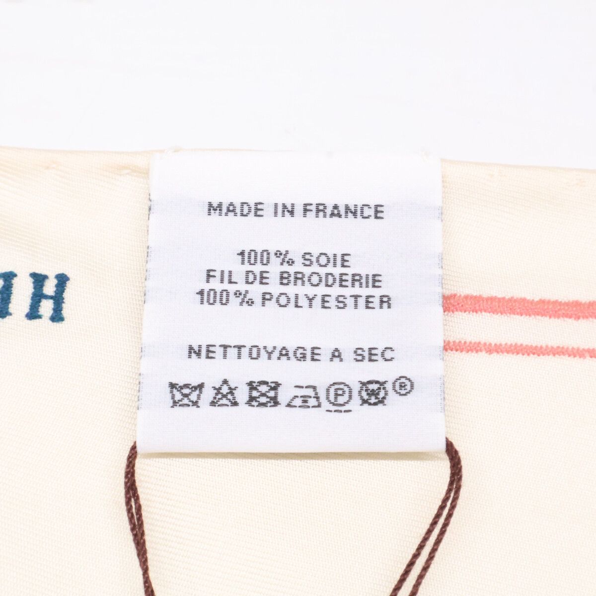 Hermes 01 Pointe Brodet Twilly Block Silk Scarf — view 4