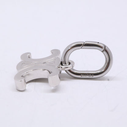 Celine Charm Triomphe Rhodium Finish Brass Keychain — view 4