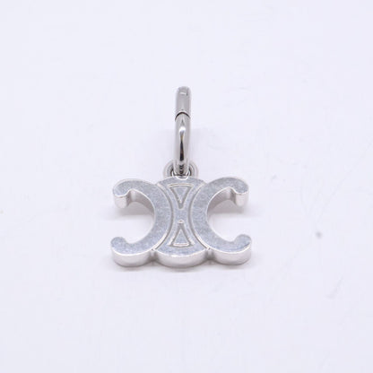 Celine Charm Triomphe Rhodium Finish Brass Keychain — view 2