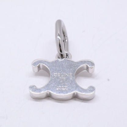 Celine Charm Triomphe Rhodium Finish Brass Keychain — view 5