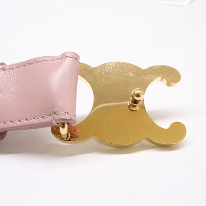 Celine Triomphe Buckle Leather 85 Belt — view 5