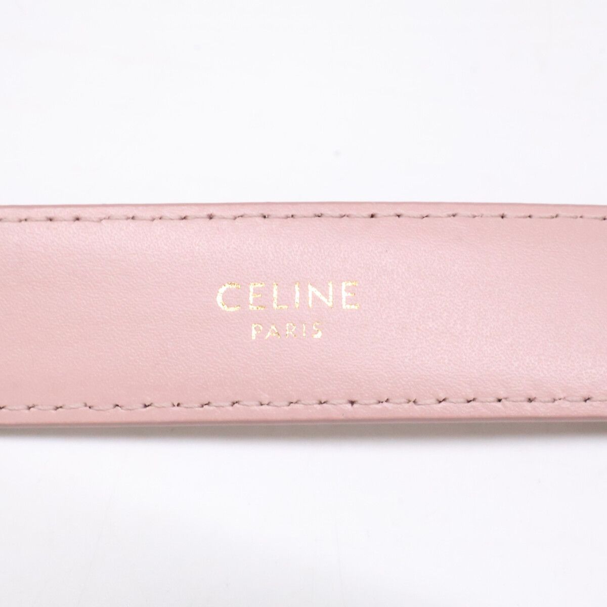 Celine Triomphe Buckle Leather 85 Belt — view 8