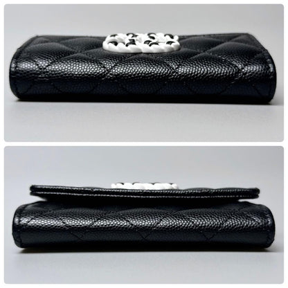 Chanel 19 Card Case Caviar Leather Black — view 5