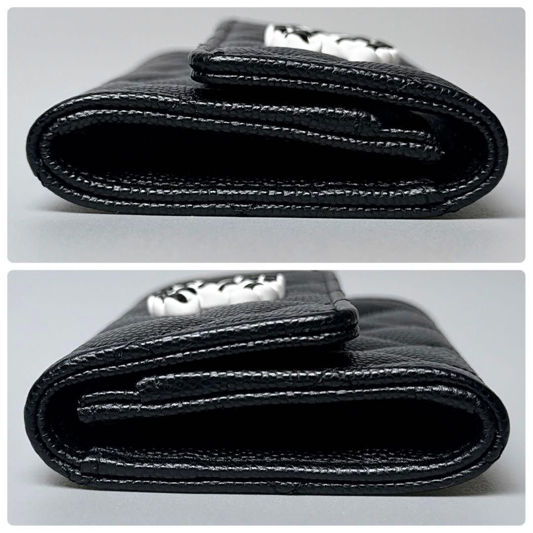 Chanel 19 Card Case Caviar Leather Black — view 6