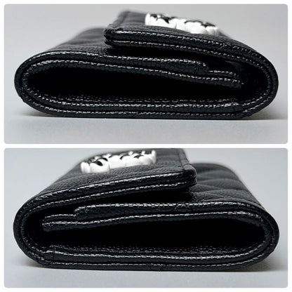 Chanel 19 Card Case Caviar Leather Black — view 6