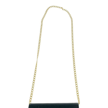 Prada Leather Saffiano Chain Wallet Black Shoulder — view 7