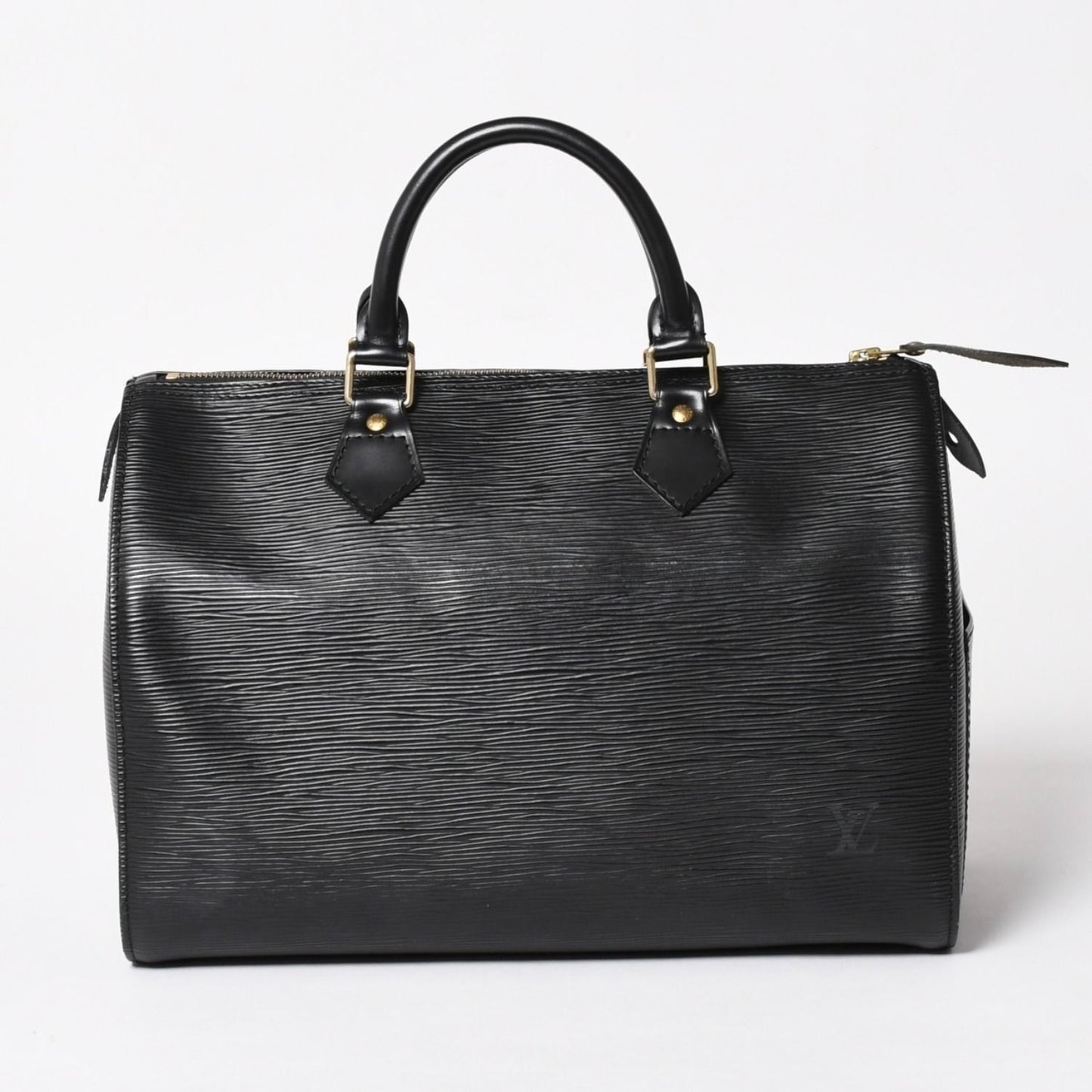 Louis Vuitton Speedy 30 Handbag Epi Leather Black Gold