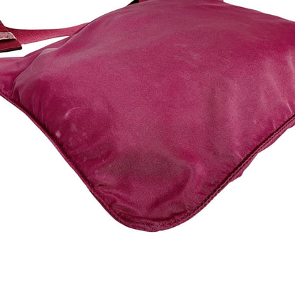 Prada Re-Nylon Cross Body Trianglelogo Shoulder Bag Wine Red — view 8