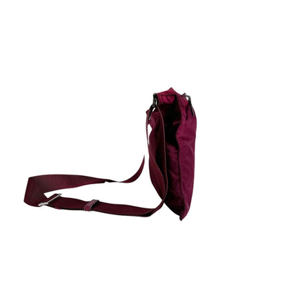 Prada Re-Nylon Cross Body Trianglelogo Shoulder Bag Wine Red — view 3